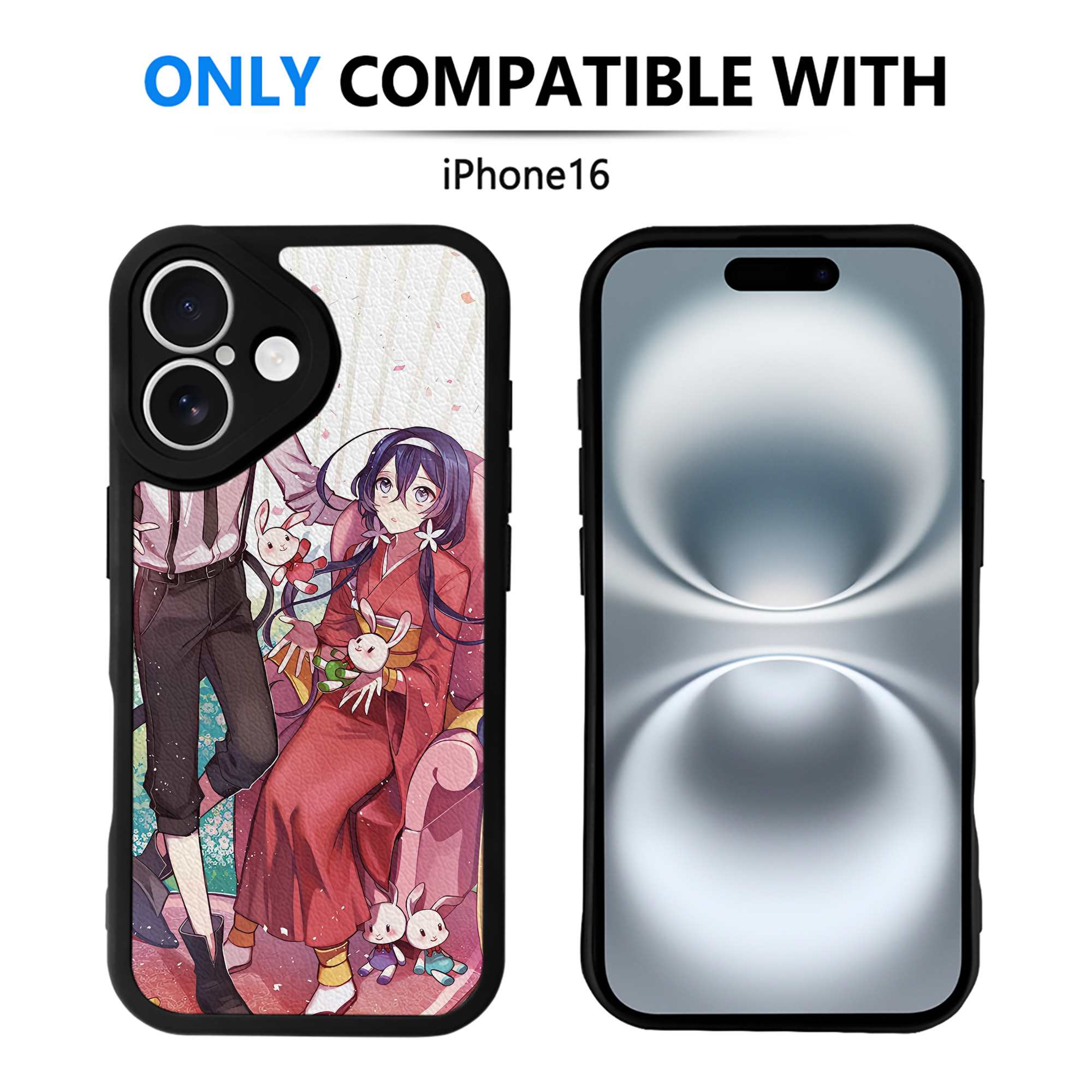 （画像用） 文豪ストレイドッグス Bungo Stray Dogs 【iPhone 16シリーズ対応】シリコンスマホケース（レザー調） 材質：シリコン